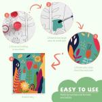 Framed Flower Paint by Numbers Kit for Everyone