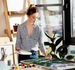 Paint by Numbers Mountain Waterfall Canvas Set