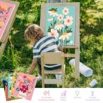 Framed Flower Paint by Numbers Kit for Everyone