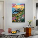 Lighthouse Paint by Numbers Kit for Adults