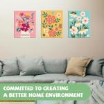 Framed Flower Paint by Numbers Kit for Everyone