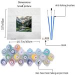 Paint by Numbers Mountain Waterfall Canvas Set