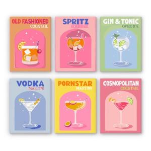 6 Pack Paint by Numbers Kit for Adults