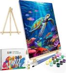 Sea Turtle Paint by Numbers Kit for Adults