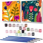 2 Pack Easy Acrylic Paint by Numbers Kits