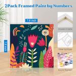 2 Pack Easy Acrylic Paint by Numbers Kits