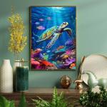 Sea Turtle Paint by Numbers Kit for Adults