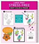 Large Print Easy Color & Frame Book