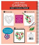Large Print Garden Coloring Book for Easy Framing