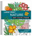 Large Print Nature Coloring Book for Seniors
