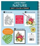 Large Print Nature Coloring Book for Seniors