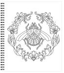 Large Print Garden Coloring Book for Easy Framing