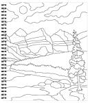 Large Print Nature Coloring Book for Seniors