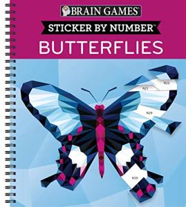 Butterfly Sticker by Number - Two Book Set