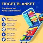 Fidget Blanket for Seniors with Dementia and Autism