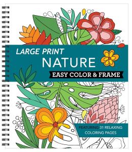 Large Print Nature Coloring Book for Seniors