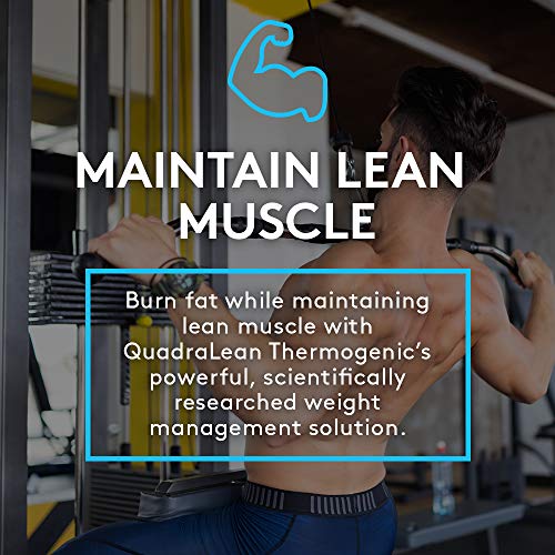 RSP QuadraLean Thermogenic Fat Burner for Men & Women, Weight Loss Supplement, Crash-Free Energy, Metabolism Booster & Appetite Suppressant, Diet Pills, 60 Serv (Packaging May Vary)