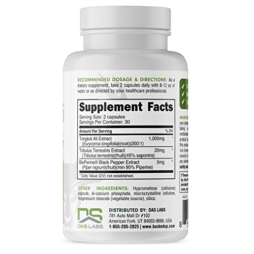 Bucked Up Tongkat Ali - 1000mg - 30 Servings