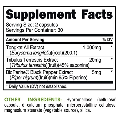 Bucked Up Tongkat Ali - 1000mg - 30 Servings