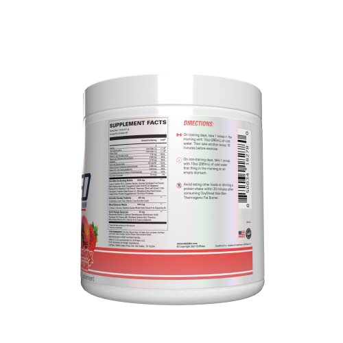 EHPlabs OxyShred Non Stimulant Thermogenic Pre Workout Powder & Shredding Supplement - Pre Workout Powder with L Glutamine & Acetyl L Carnitine, Energy Boost Drink - Strawberry Sunrise, 60 Servings