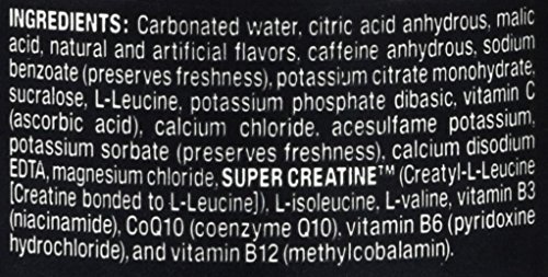 Bang Sour Heads Energy Drink, 0 Calories, Sugar Free with Super Creatine, 16 Fl Oz (Pack of 12)