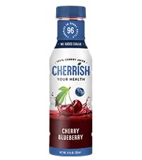 CHERRiSH 100% Tart Cherry Juice (Cherry Blueberry, 8 Pack)