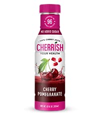 CHERRiSH 100% Tart Cherry Juice (Cherry Pomegranate, 8 Pack)