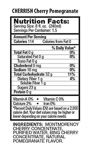 CHERRISH Tart Cherry Juice with Natural Pomegranate Flavor - 6 Pack