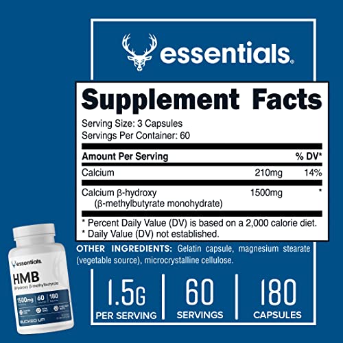 Bucked Up HMB Essentials: 1500mg, 60 Servings