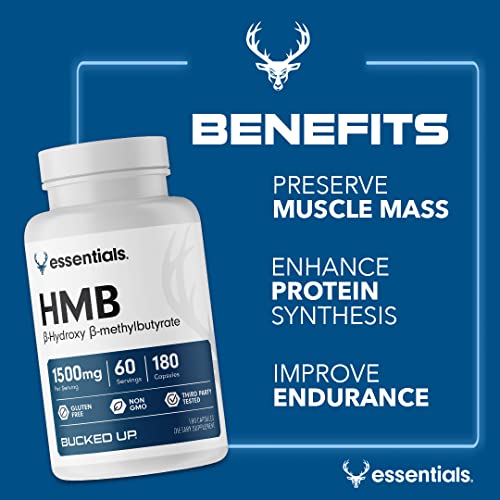 Bucked Up HMB Essentials: 1500mg, 60 Servings
