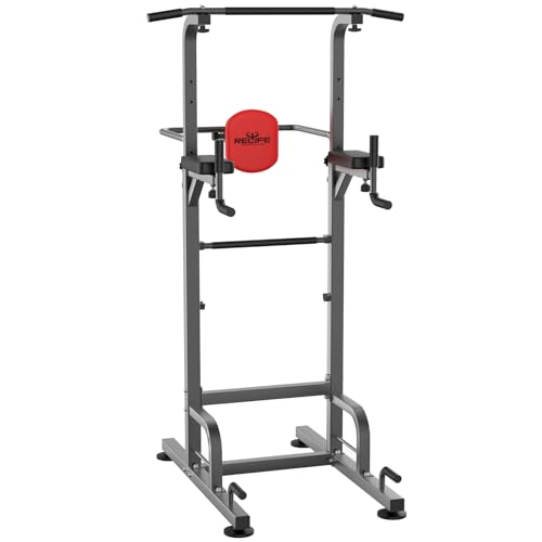 RELIFE Power Tower Pull Up Bar for Home Gym