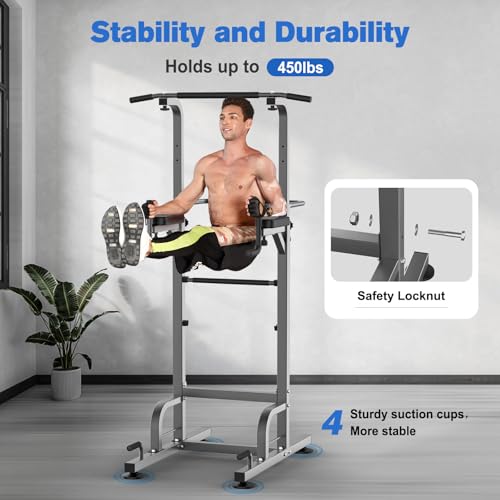 RELIFE Power Tower Pull Up Bar for Home Gym
