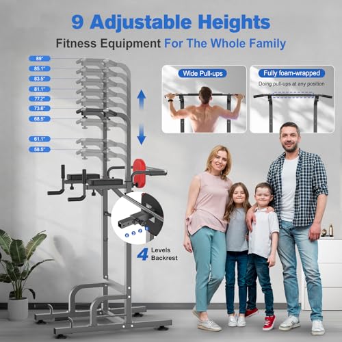 RELIFE Power Tower Pull Up Bar for Home Gym