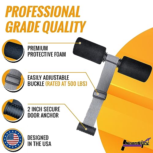 Nordic Hamstring Curl Strap for Home and Travel