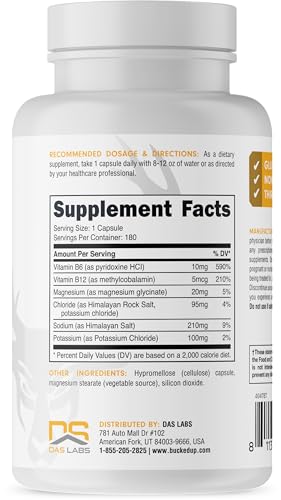 Bucked Up Electrolyte Complex - 6 Electrolytes & Vitamins