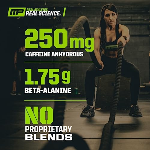 MusclePharm Assault Sport Pre-Workout Powder with High-Dose Energy, Focus, Strength, and Endurance with Creatine, Taurine, and Caffeine, Watermelon, Energy Drink Powder, Pre-Workout Power, 30 Servings