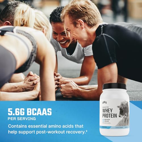 Levels Grass Fed 100% Whey Protein, No Hormones, Unflavored, 2LB