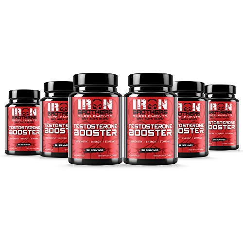 Testosterone Booster for Men - Estrogen Blocker - Supplement Natural Energy, Strength & Stamina - Lean Muscle Growth - Promotes Fat Loss - Increase Male Performance (6 Bottles)