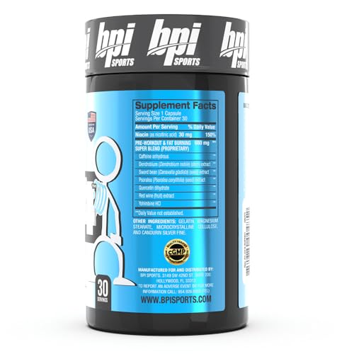 BPI Sports B4 Thermogenic The Once Daily Fat Burner, 60 Count