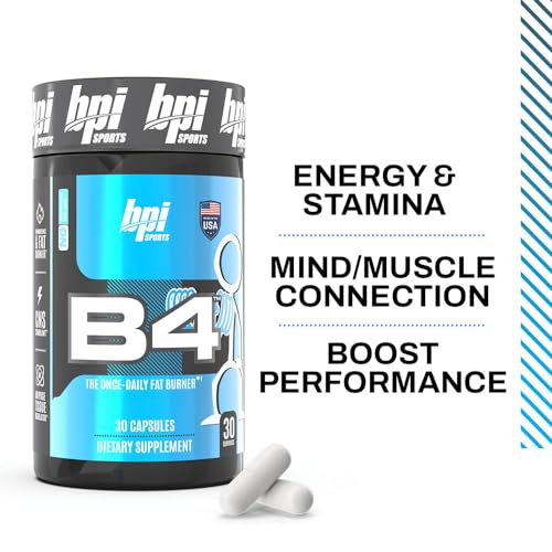 BPI Sports B4 Thermogenic The Once Daily Fat Burner, 60 Count