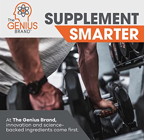 Genius Pre Workout Powder, Grape Limeade - All-Natural Nootropic Pre-workout & Caffeine-Free Nitric Oxide Booster Supplement with Beta Alanine & Alpha GPC - No Artificial Flavors, Sweeteners, or Dyes