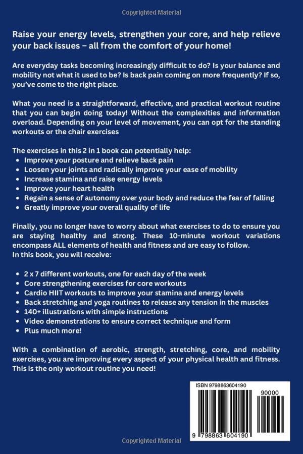 Senior's 10-Minute Home Workouts: 2-in-1, 14+ Routines