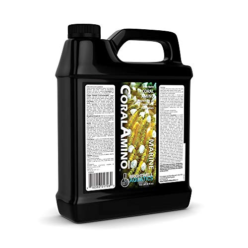 Brightwell Aquatics CoralAmino - Amino Acid Complex for Coral Coloration & Growth, 2 Liter