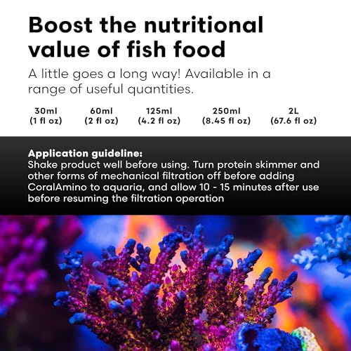 Brightwell Aquatics CoralAmino - Amino Acid Complex for Coral Coloration & Growth, 2 Liter