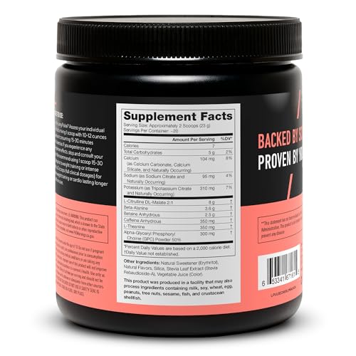 Legion Pulse Pre Workout Supplement - All Natural Nitric Oxide Preworkout Drink to Boost Energy, Creatine Free, Naturally Sweetened, Beta Alanine, Citrulline, Alpha GPC (Cherry Limeade)