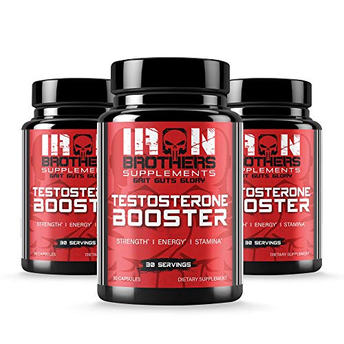 Testosterone Booster for Men - Estrogen Blocker - Supplement Natural Energy, Strength & Stamina - Lean Muscle Growth - Promotes Fat Loss - Increase Male Performance (3 Bottles)