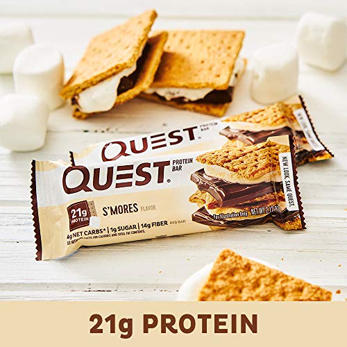 Quest Protein Bar: S'mores Flavor, 20g Protein, Low Carb