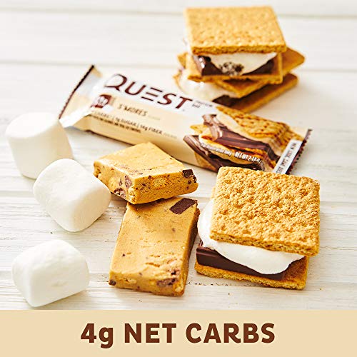 Quest Protein Bar: S'mores Flavor, 20g Protein, Low Carb