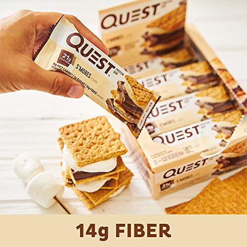 Quest Protein Bar: S'mores Flavor, 20g Protein, Low Carb