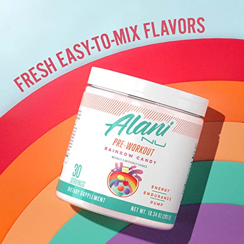 Alani Nu Pre Workout Supplement Powder - Rainbow Candy